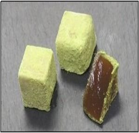 とろけるわらび餅（黒糖抹茶）