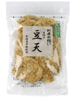 清雅園　得用豆天　青のり味